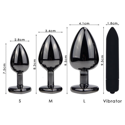 Black Metal Anal Plug