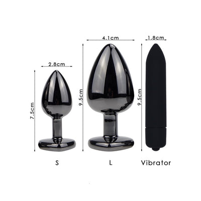 Black Metal Anal Plug