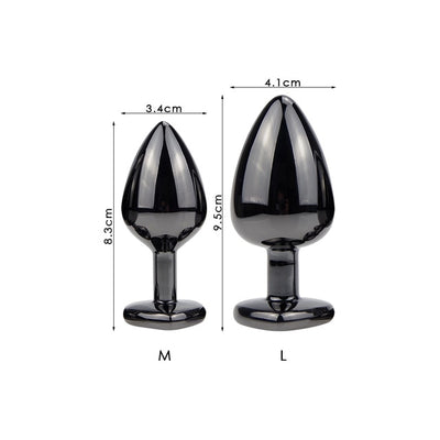 Black Metal Anal Plug