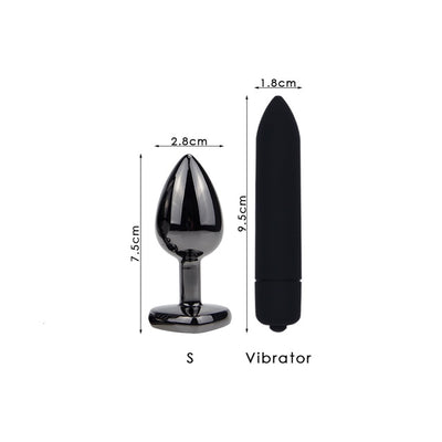 Black Metal Anal Plug