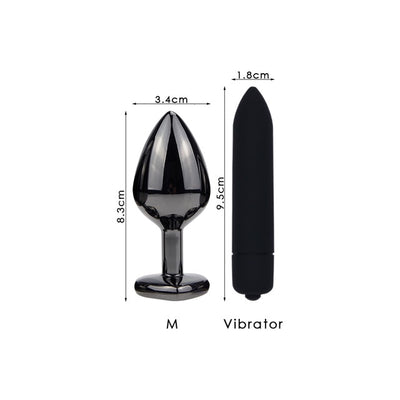 Black Metal Anal Plug