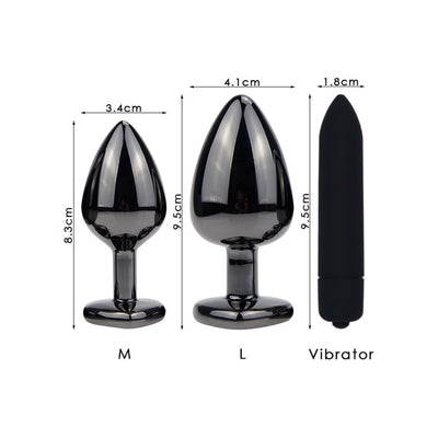 Black Metal Anal Plug