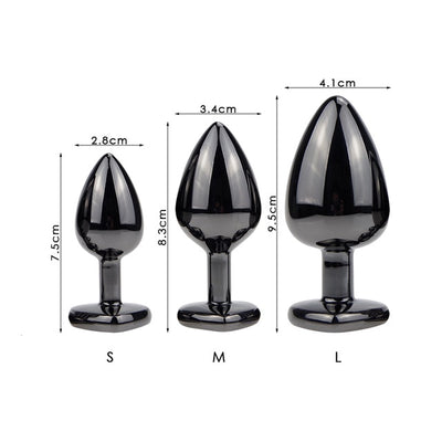 Black Metal Anal Plug