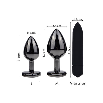 Black Metal Anal Plug